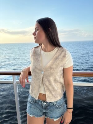 Chaleco Monaco Beige